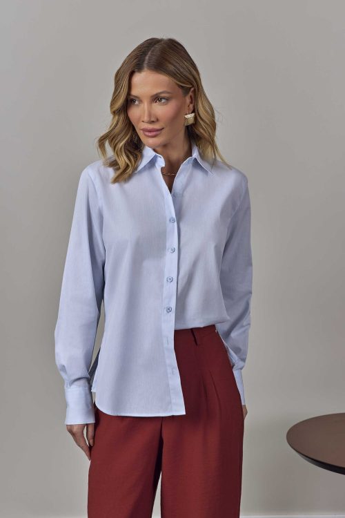 Camisa Feminina Mariana Azul