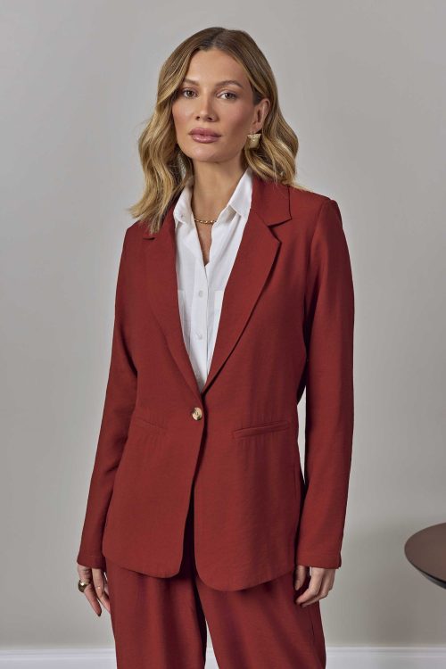 Blazer Feminino Gabby Marrom Terra